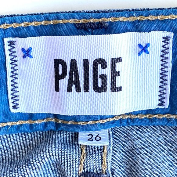 Paige Skyline Ankle Peg Denim Jeans Size 26 - Picture 3 of 6